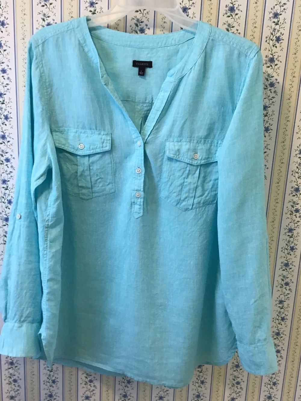 Talbots linen blouse